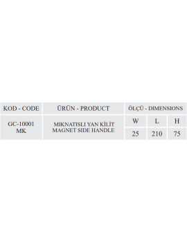 Mıknatıslı Yan Kilit